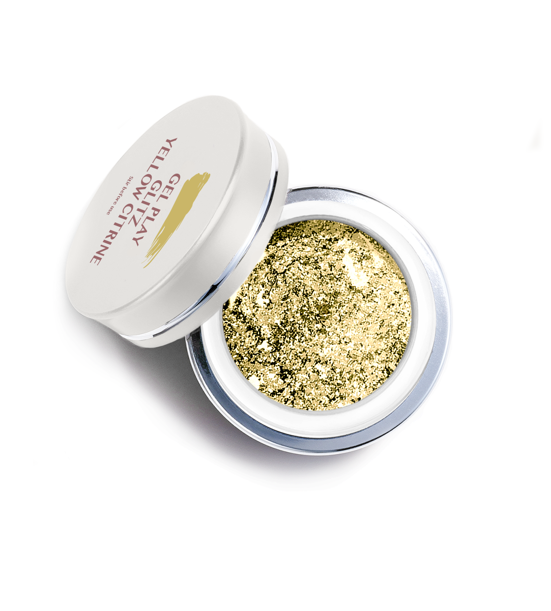 Gel Play Glitz Yellow Citrine Metallic Leaf Gel | Akzéntz – Akzéntz®