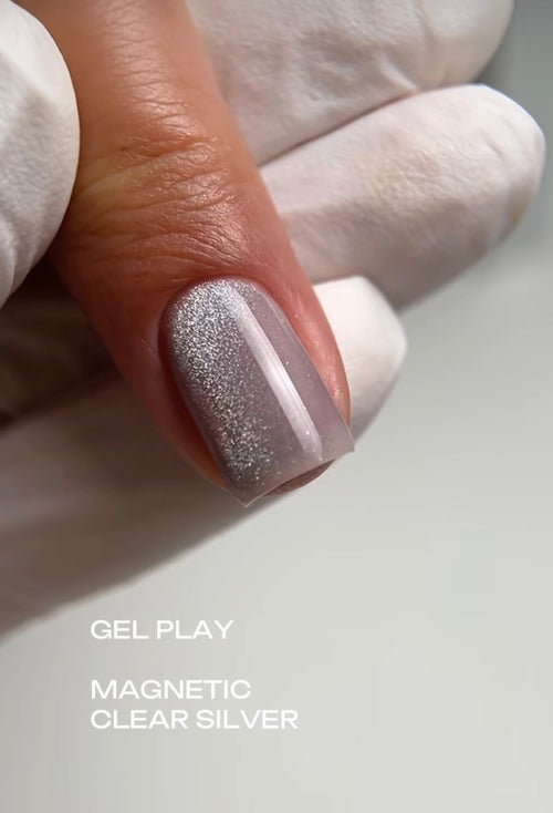 Gel magnétique Gel-Play transparent argenté